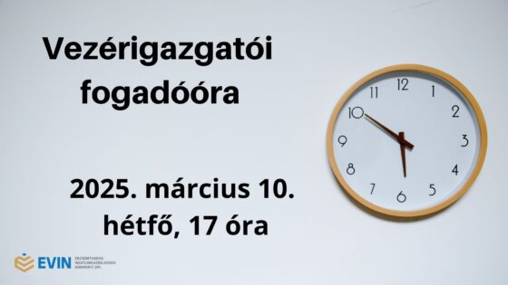 Vezérigazgatói fogadóóra